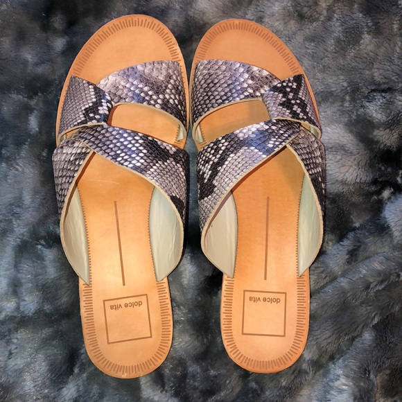 dolce vita snakeskin sandals